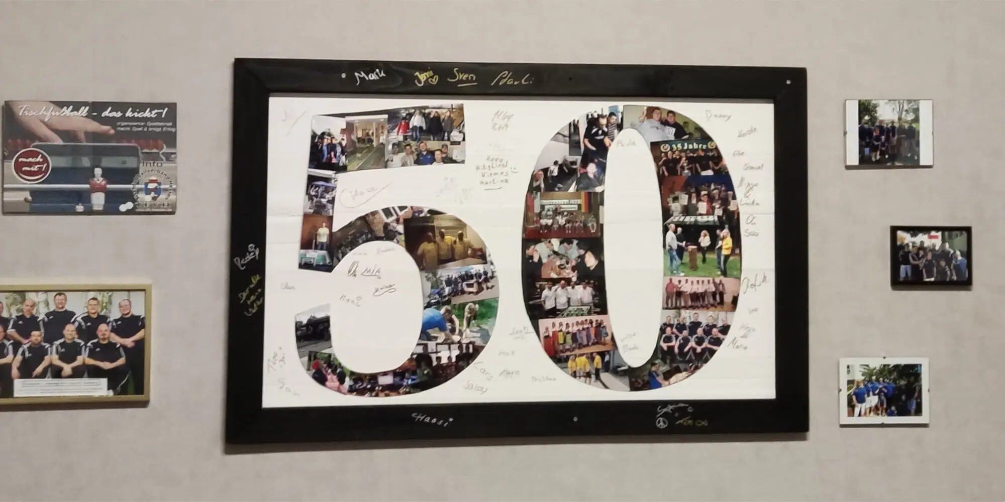 Collage zum 50. Vereinsjubiläum